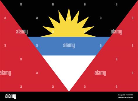 National Flag of Antigua and Barbuda, Antigua and Barbuda sign, Antigua ...