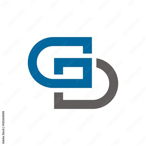 Gd Logo Stock Vector Adobe Stock