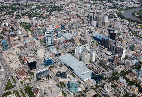 Aerial Photo Downtown Winnipeg