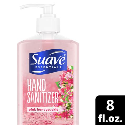 Suave Essentials Gel Hand Sanitizer Pink Honeysuckle 8 oz - Walmart.com