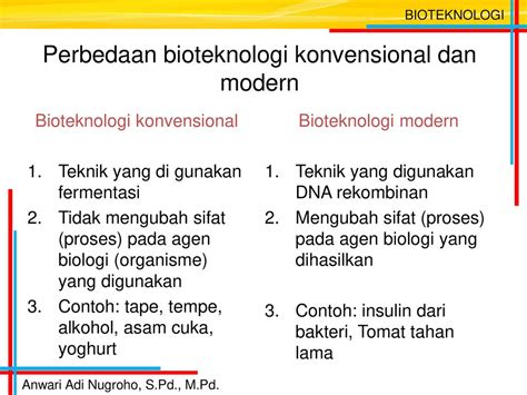 Apa Perbedaan Bioteknologi Konvensional Dengan Bioteknologi Modern Ujian