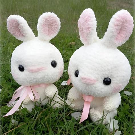 Плюшевые зайчики связанные крючком схема и описание