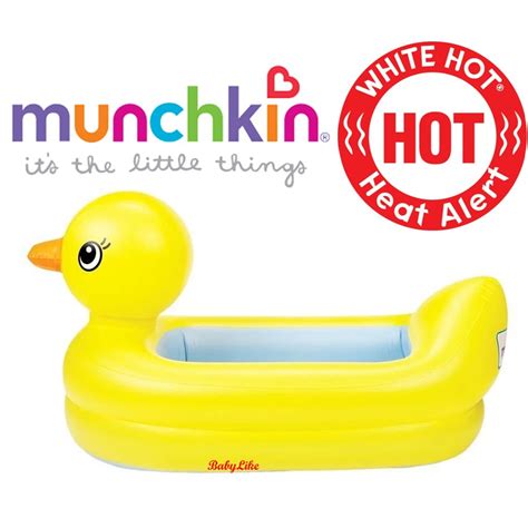 Original Munchkin White Hot Inflatable Safety Duck Bath Tub Shopee Malaysia