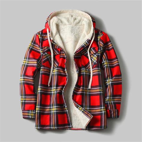 flannel hooded jacket for men 3