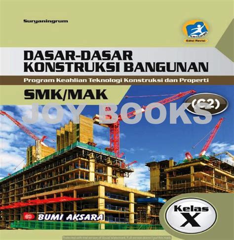 Buku Dasar Dasar Konstruksi Bangunan Smk Mak Kelas X C1 Kurikulum 2013