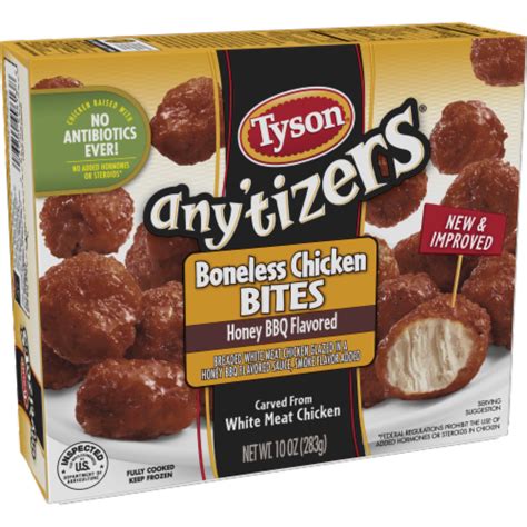 Tyson Any Tizers Honey BBQ Boneless Chicken Wyngz Bites 10 Oz Kroger