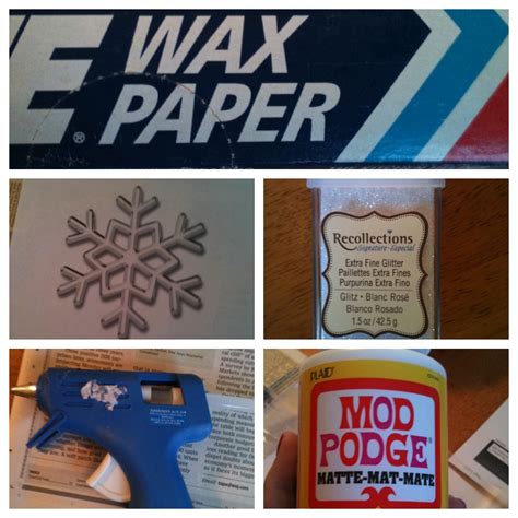 Sunshine Maker Meg DIY Projects Hot Glue Glittered Snowflakes