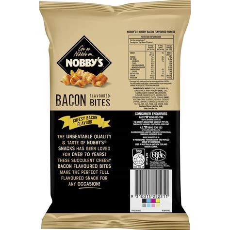 Nobby S Bacon Bites Cheese 40g Woolworths