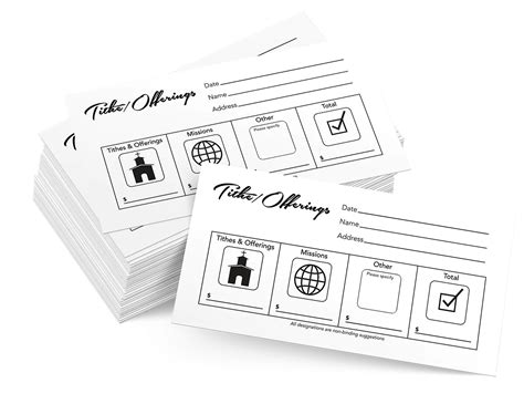 Church Offering Envelopes Templates Free Sample Example And Format