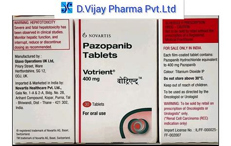 Votrient Pazopanib Tablets Novartis For Clinical At Rs Bottle In