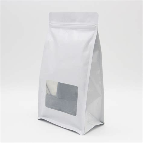 Custom Logo Doypack Resealable Ziplock White Kraft Food Packaging Paper