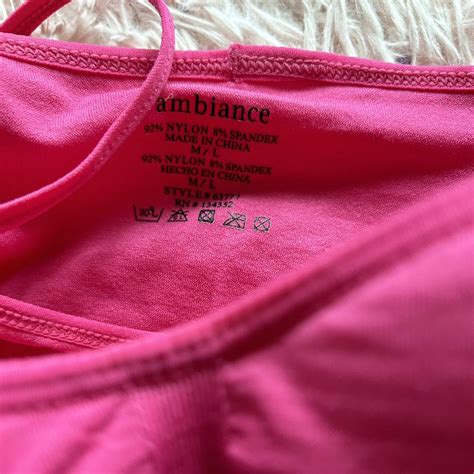 Y K Hot Pink Cami Top With Adjustable Straps Built Depop