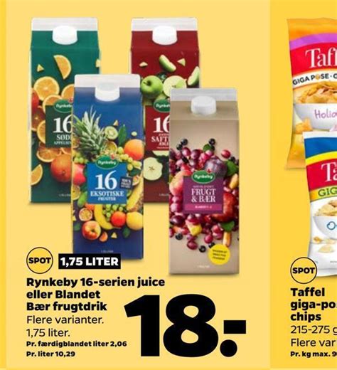 Rynkeby Serien Juice Eller Blandet B R Frugtdrik Tilbud Hos Netto