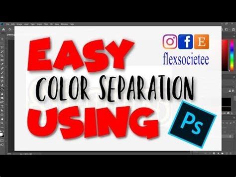 Easy And Fast Way To Separate Colors In Photoshop Youtube Easy