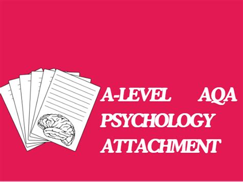 Aqa A Level Psychology Attachment Notes Teaching Resources