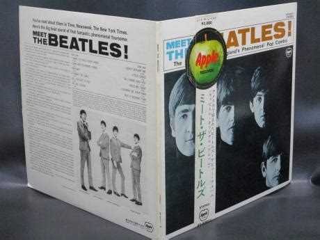 Backwood Records Beatles Meet The Beatles Japan Orig LP MEDAL OBI