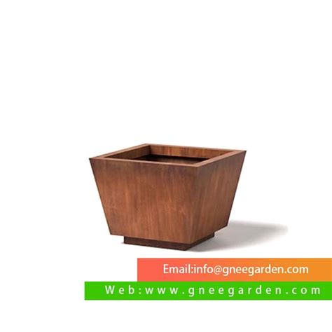 Customized Large Outdoor Metal Planter Garden Pots Big Corten Steel