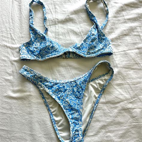 Billabong Floral Bikini Set SIZE Small Only Depop