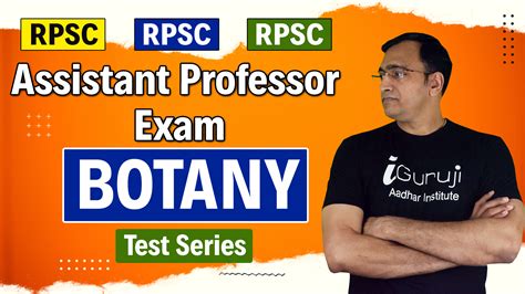 Asst Professor Botany TEST SERIES Asstprofessor Rpsc Assistant