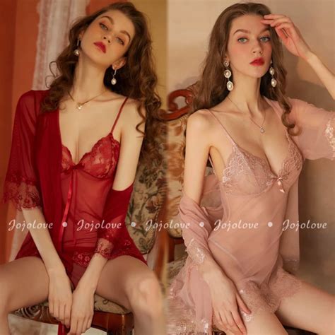 Jual Jojolovers Sexy Lingerie Dress Kimono In Transparant Wanita