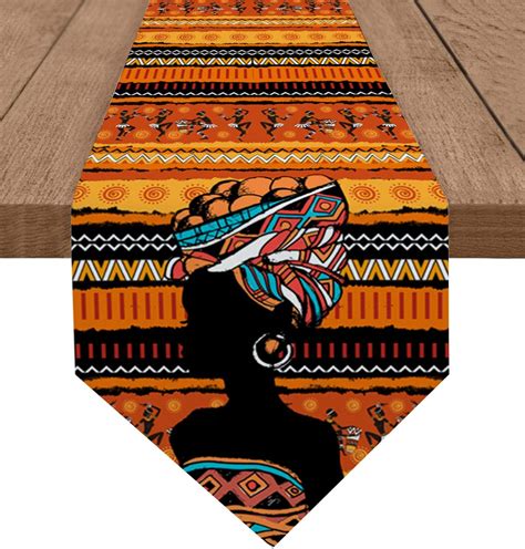 Amazon Boho African Black Women Cotton And Linen Triangle Table