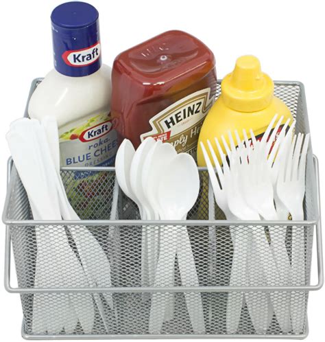 Utensil Caddy Silverware Flatware Caddy Mesh Kitchen Cutlery Holder