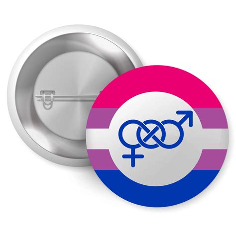 Pride Bisexual Bi Flag Design Support Badge 1in 25mm Ebay