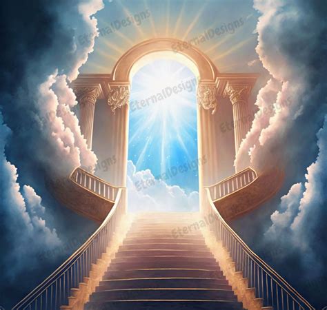 Heaven Background PNG Memorial Background Stairs to Heaven Heaven Memorial Background Memorial ...