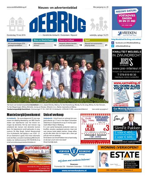 Weekblad De Brug Week Editie Hendrik Ido Ambacht By