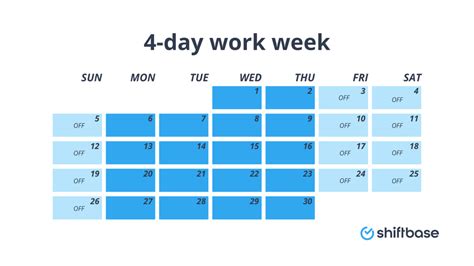 The 4 Day Work Week Schedule An Implementation Guide Shiftbase