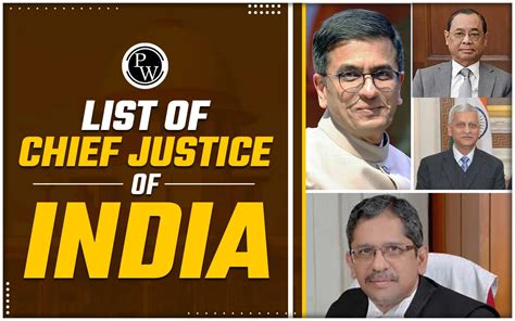 Chief Justice Of India List Supreme Court Chief Justice From 1950 2024