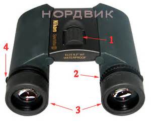 Складной оптический бинокль Nikon Sportstar EX 8x25 Black