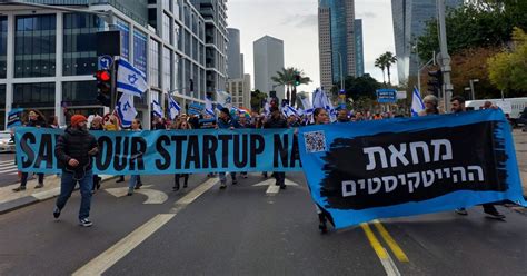 Israeli High-tech Employees Protest Judiciary Overhaul for Second ...