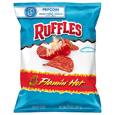 Ruffles Flamin Hot Flavored Potato Chips Oz Shop Quality Foods
