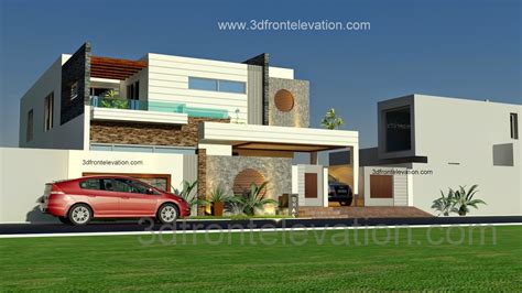 1 Kanal Beautiful Modern House Plan And 3d Front Elevation Dha Lahorepakistan Beautiful