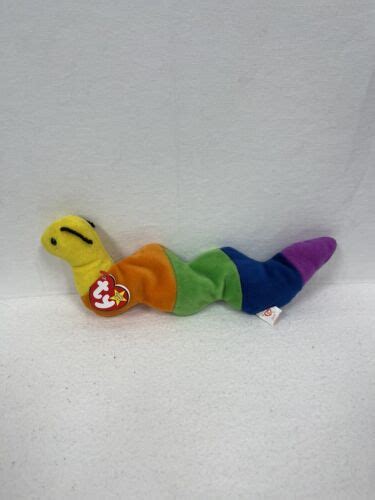 Rare Ty Beanie Baby Inch The Worm Original Tag Retired Ebay