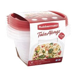 Rubbermaid TakeAlongs Deep Square Plastic Container Food Storage 4