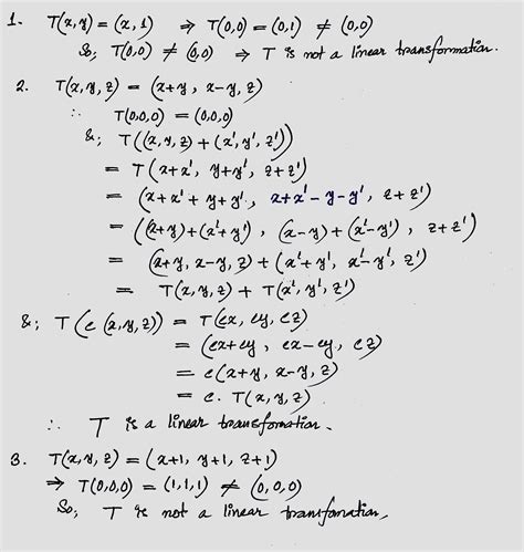 Solved Determine Whether The Following Functions Are Linear