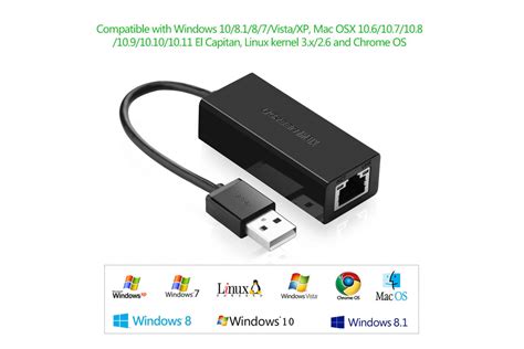 USB Ethernet Адаптер LAN RJ45 100 Мбит/с Ugreen Цена Купить Отзывы