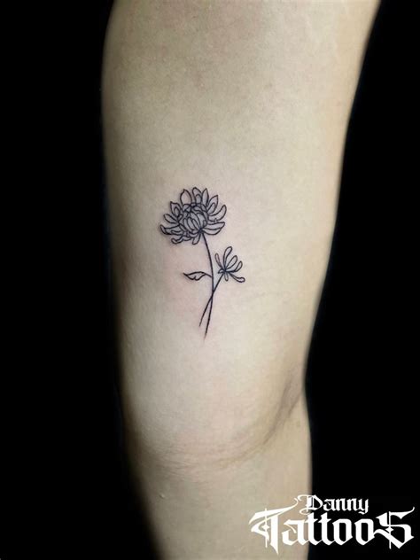 Delicate Chrysanthemum Tattoo Inspiration