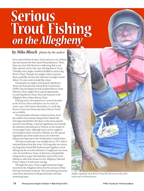 Fillable Online Fish State Pa Serious Trout Fishing On The Allegheny