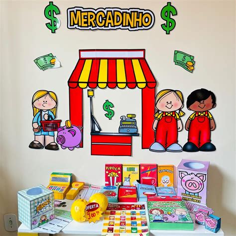 Mercadinho Para Imprimir E Montar - KIT MERCADINHO – Educa Arte Materiais Pedagógicos
