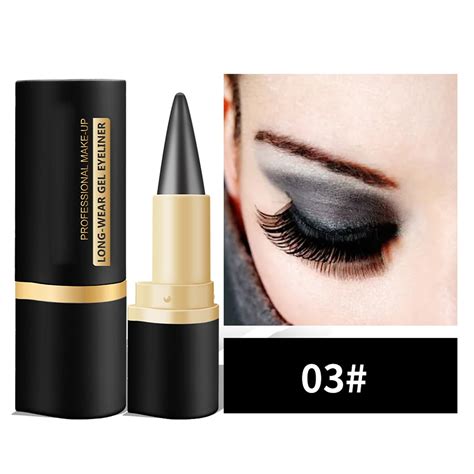 Wangjiaoid Gel Set And Proof Cat Eye Black Eyeshadow Stick Quick Drying