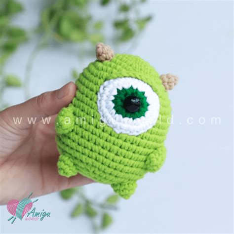 Amigurumi Chubby Mike Wazowski Free Crochet Pattern