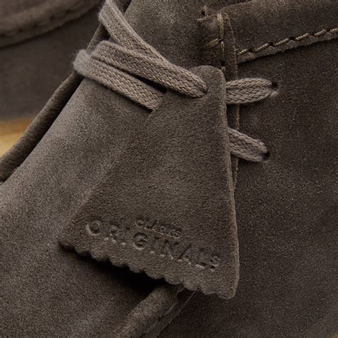 Clarks Originals Wallabee Boot Grey Suede End