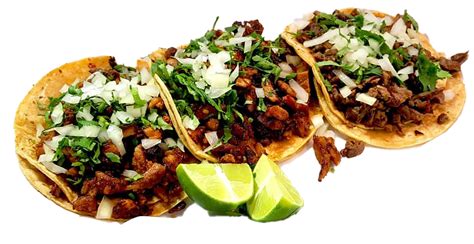 Taco Recipe With Cilantro And Lime Wedges Free Png Png All