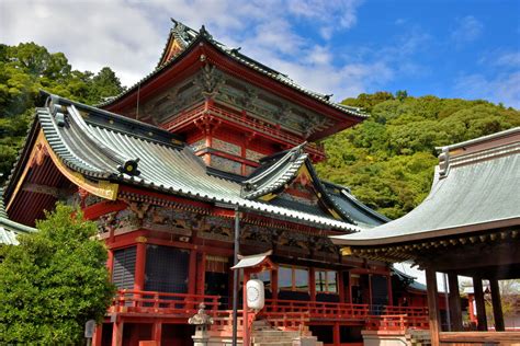 Main Worship Hall at Shizuoka Sengen Jinja in Shizuoka, Japan ...