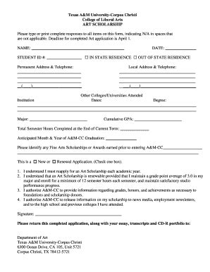 Fillable Online Cla Tamucc Please Type Or Print Complete Responses To