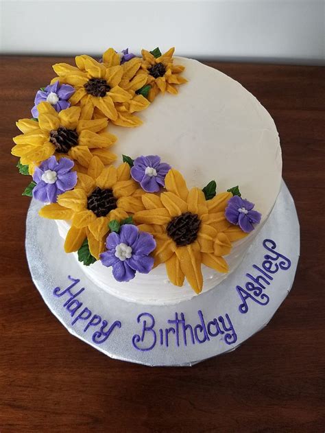 Sunflower Buttercream Cake