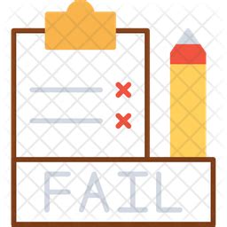 Fail Icon - Download in Flat Style